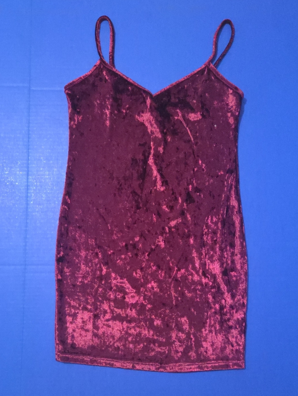 Velvet Dress - Burgundy